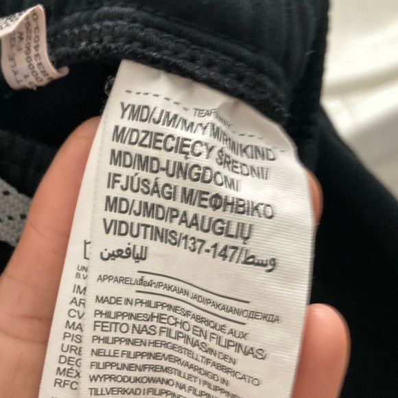 Elizabeth Hurley Black and Gray Joggers with Elastic Waistband - Picture 4 of 5